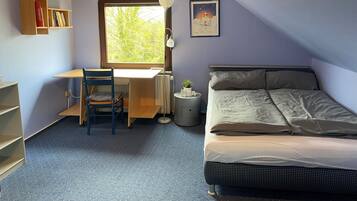 2 chambres, lit parapluie, Wi-Fi gratuit, draps fournis