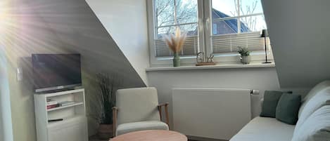 Fernseher, Bücher, Stereoanlage