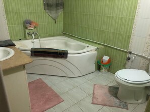 Shower, jetted bath, bidet, towels - Dar koukaa (Tataouine)