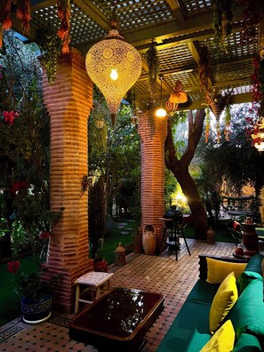 Terrace/patio - Eden Palmyra : 2 rooms private garden and pool (Marrakech)