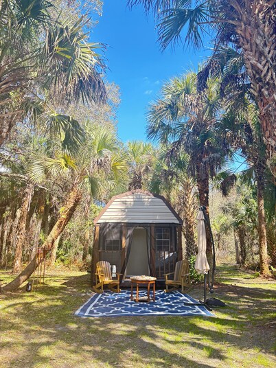 CABIN! Glamping Off-the-grid! 1 Private CABIN on 1 Private ACRE of Florida Land