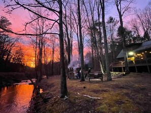 Property grounds - Creekside Ellijay Cabin,  Hot Tub, Trout Stream, Outdoor Fireplace (Ellijay)
