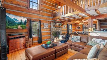 Smart TV, fireplace, video games, foosball