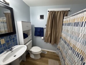 Towels, soap, toilet paper