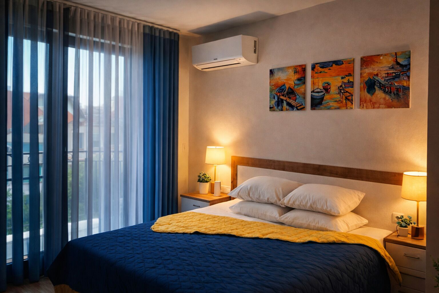 2 bedrooms, iron/ironing board, WiFi, bed sheets