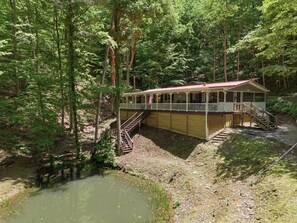 Exterior - Charming Country Retreat with Pond, Hot Tub and Fireplace ... Pet Friendly! (Hiawassee)