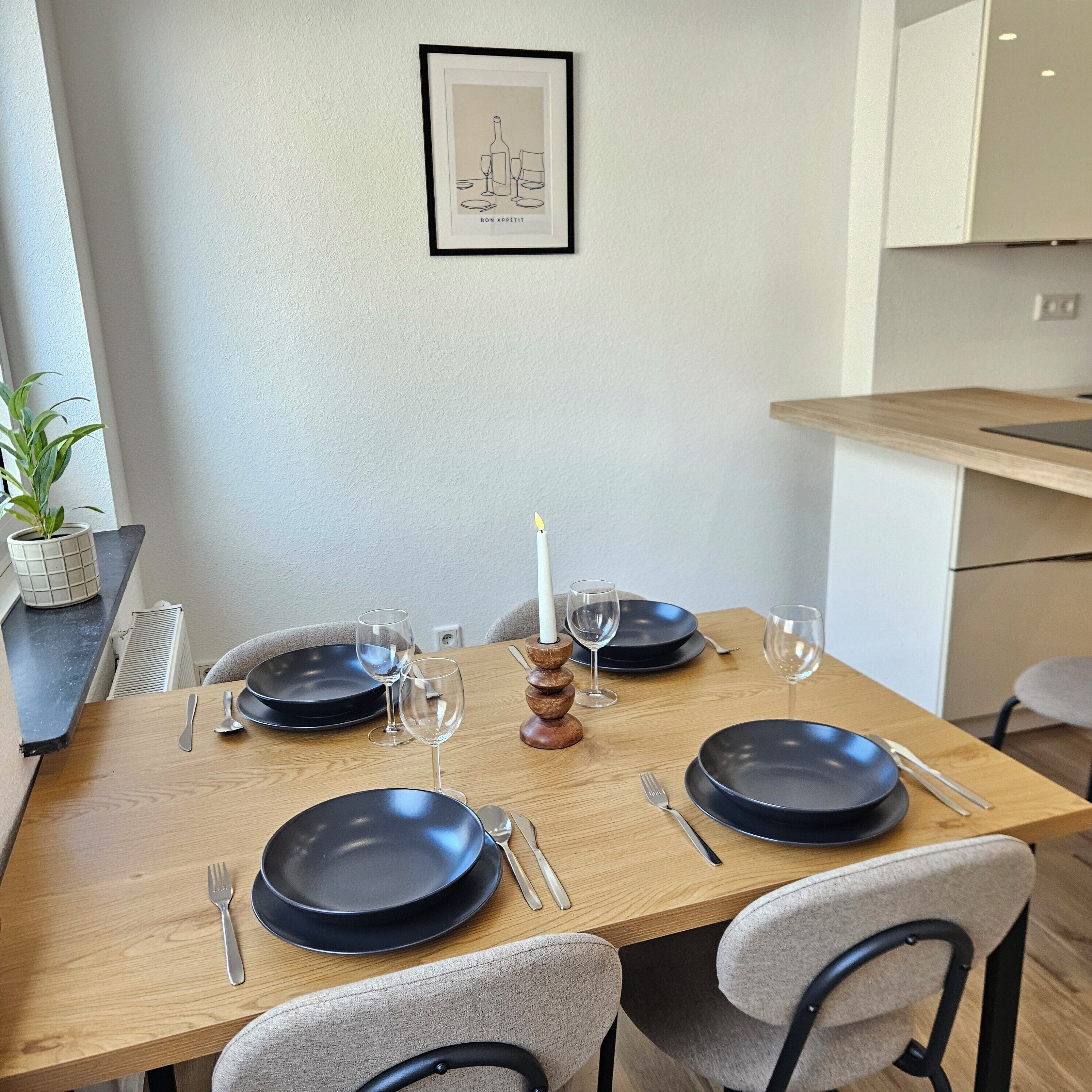 Spiseområde på rommet