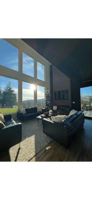 Living area - Spacious Modern 4-bedroom house in pleasant Castle Rock with AC and Spa (Castle Rock)