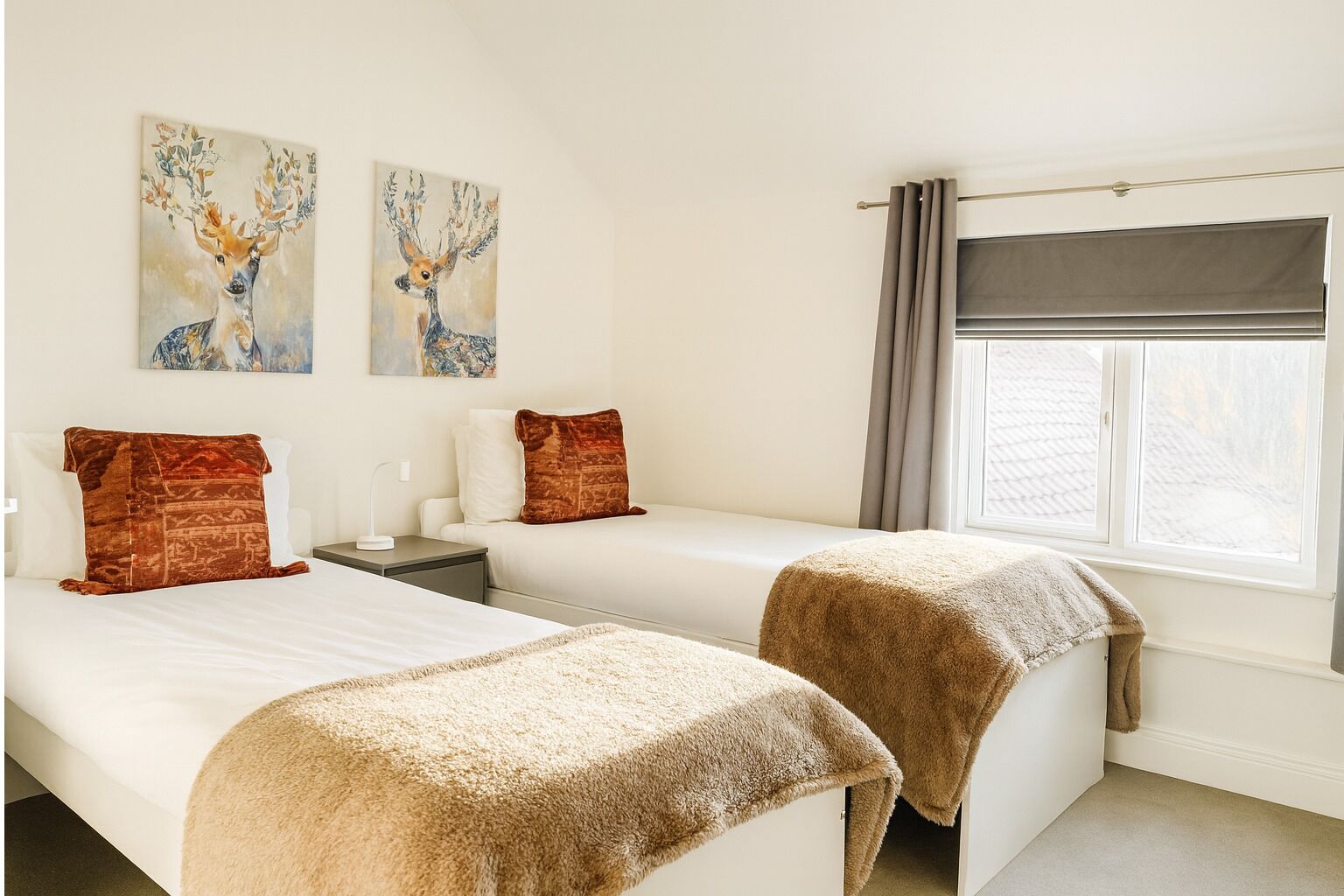 Blackout curtains, iron/ironing board, free WiFi