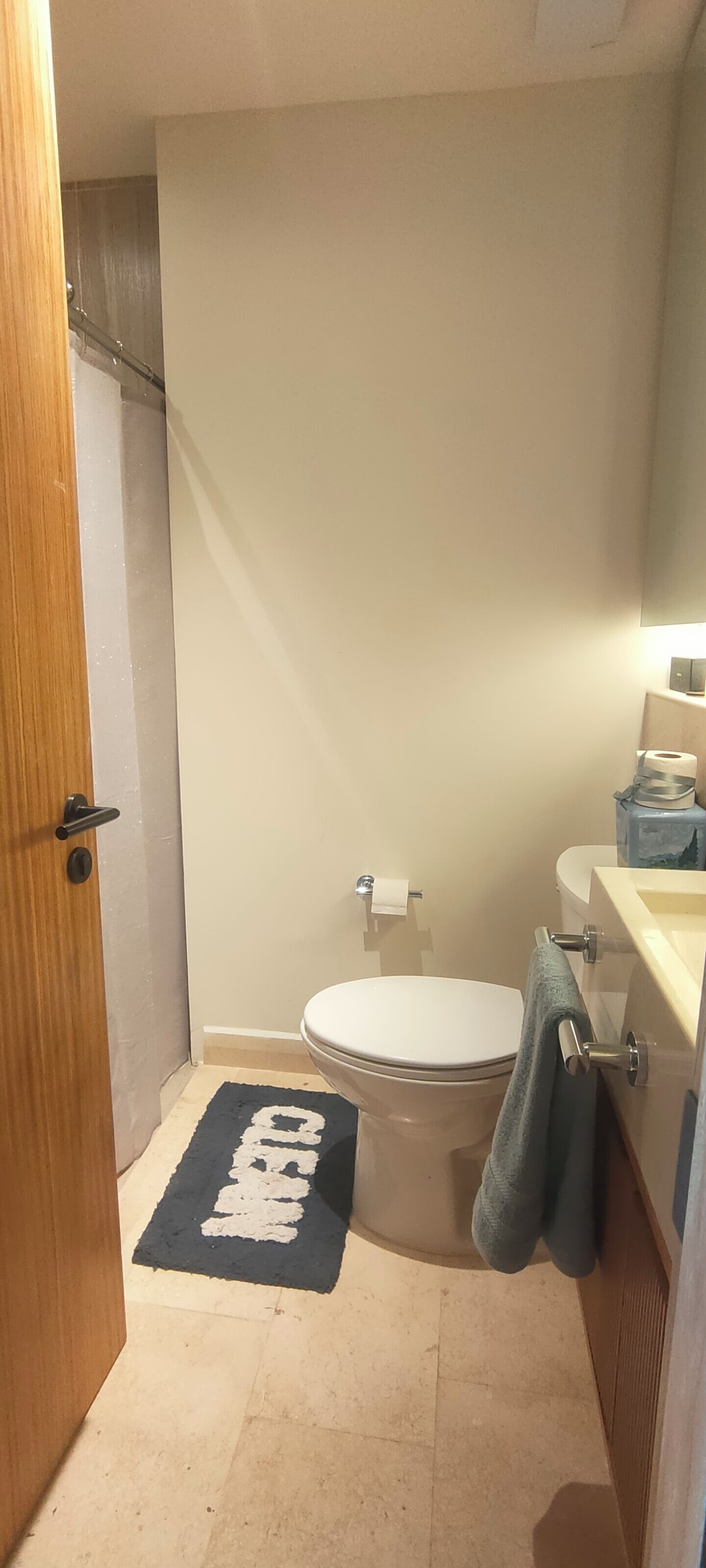 Hårtørrer, håndklæder, Sæbe, Toiletpapir