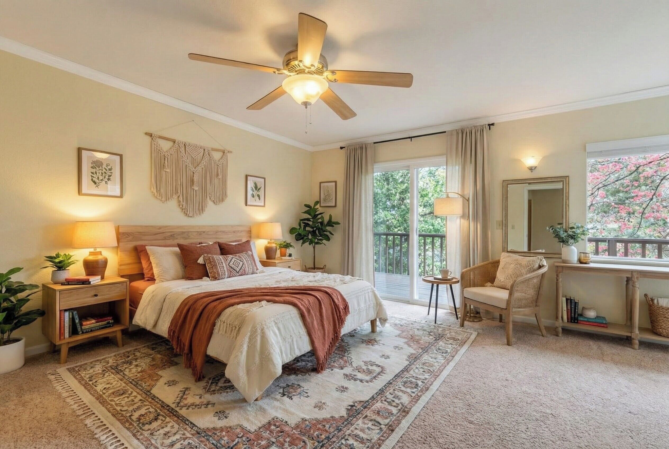 3 habitaciones, tabla de planchar con plancha, internet y ropa de cama 