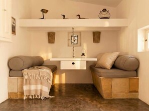 TV, fireplace, offices - Can Joseph II Can Toni Platera (Formentera)