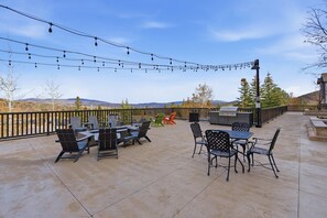 Outdoor dining - 2BR at Silverado • Pool, Hot Tub, Walk to Ski (Park City)