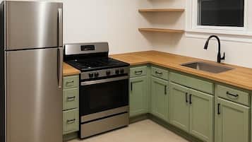 Een magnetron, een oven, een kookplaat