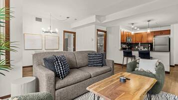 TV, fireplace, offices