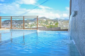 Outdoor pool - 1BR Connected Villa-MSV, Sea Views – Couples, Solo Travelers (Saint George)