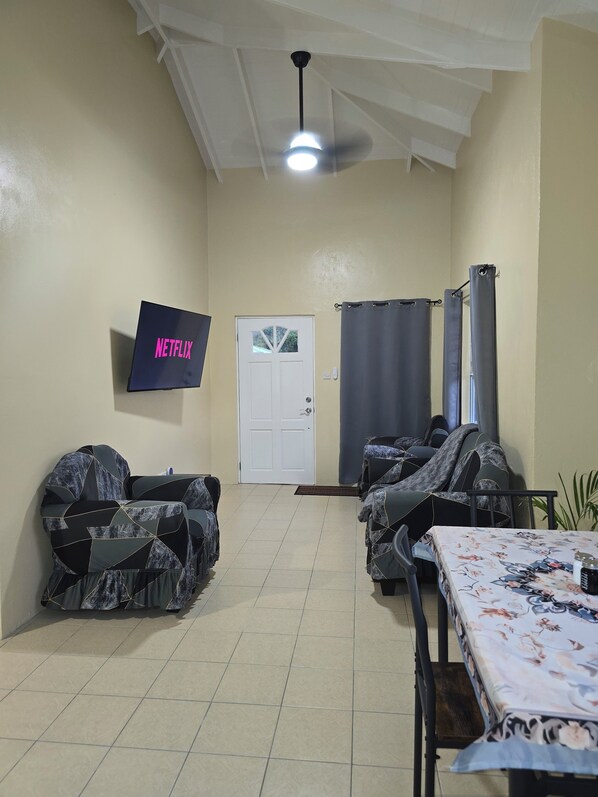 Living area - Upstairs Apartment with Piton View (Soufrière)