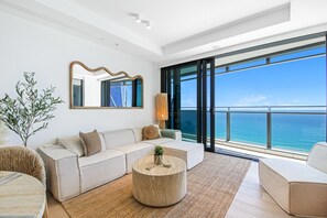 TV, DVD player, books, video library - Infinity Oceanview 2 Bedroom Suite - The Langham (Surfers Paradise)