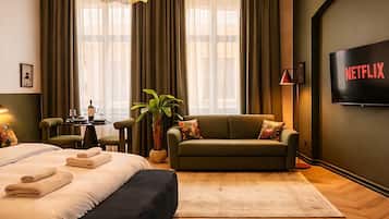 Premium bedding, individually decorated, individually furnished