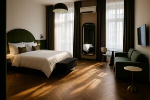 Superior Apartment, City View | Blackout curtains, free WiFi - Maroon & Moss Residence (Budapest)