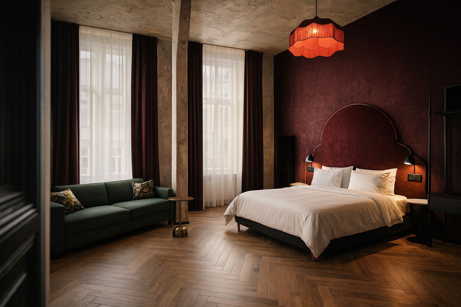 Executive Studio Suite, City View | Premium bedding, individually decorated, individually furnished