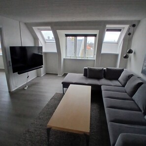 Exclusive Suite, City View | Living area - Exclusive Apartment in center  (Frederikshavn)