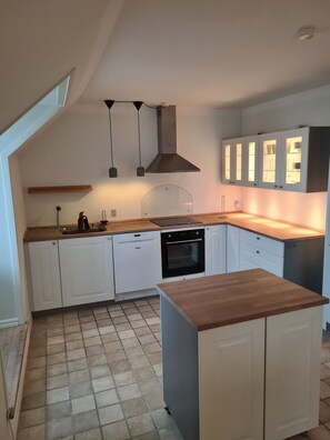 Exclusive Apartment, 2 Bedrooms, City View | Private kitchen - Exclusive Apartment in center  (Frederikshavn)