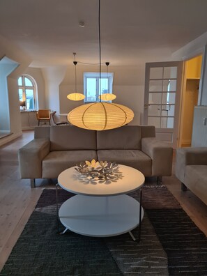 Exclusive Apartment, 2 Bedrooms, City View | Desk, laptop workspace, iron/ironing board, free WiFi - Exclusive Apartment in center (Frederikshavn)