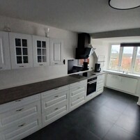 Exclusive Suite, City View | Private kitchen | Full-size fridge, microwave, oven, stovetop