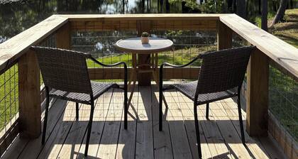 The Goat Shack Waterfront Cabin on Stocked Pond minutes to Downtown Lufkin