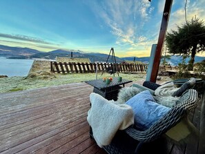 Terrace/patio - Modern apartment with easy access to skiing and nature in Voss (Vestland)