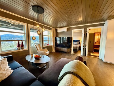 Modern apartment with easy access to skiing and nature in Voss