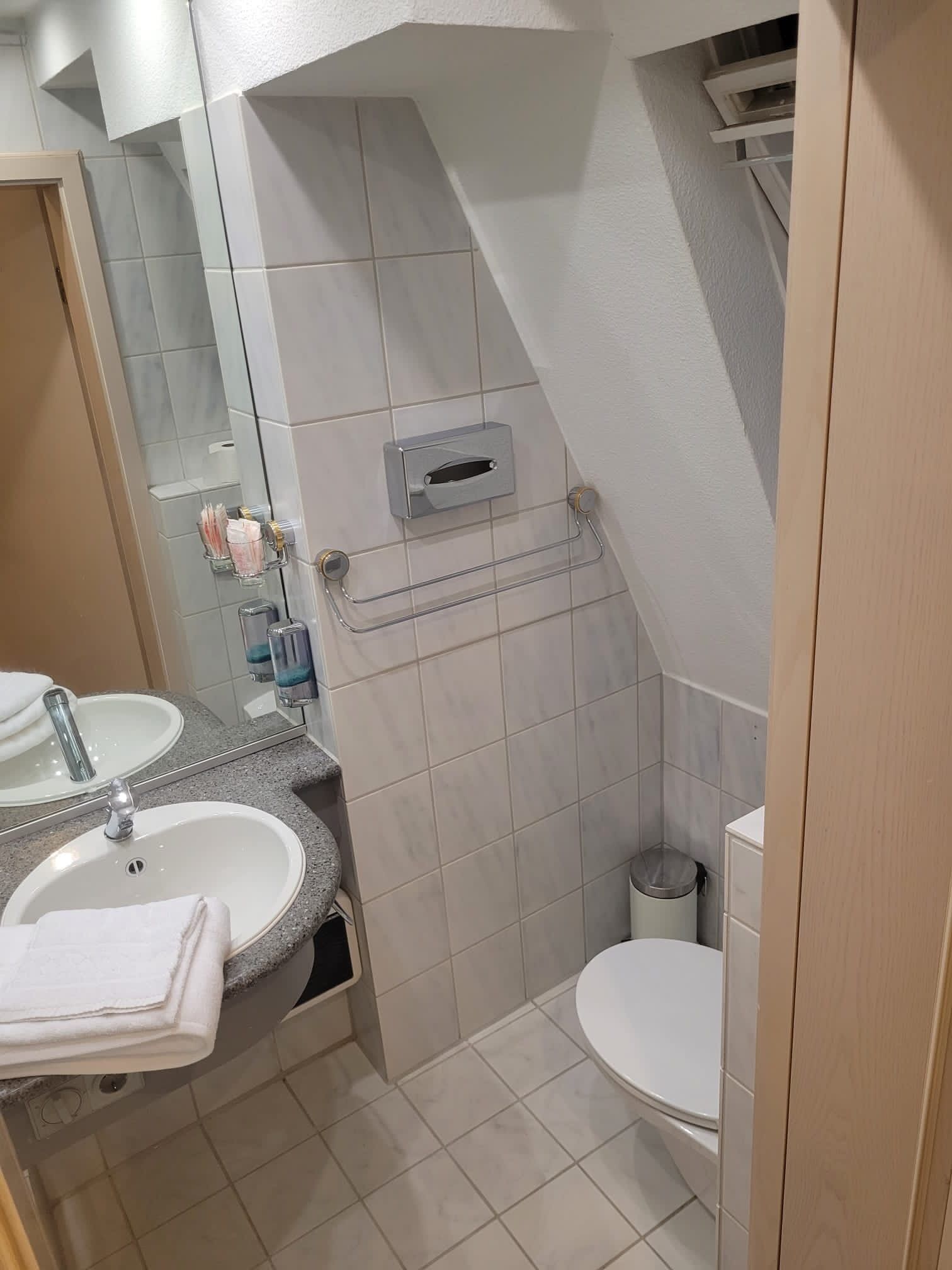 Towels, soap, toilet paper