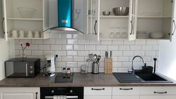 Microwave, oven, stovetop, dishwasher