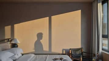 Down duvets, free minibar, desk, laptop workspace