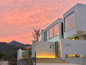 Front of property - evening/night - DOPO HOMESTAY (Miyun)