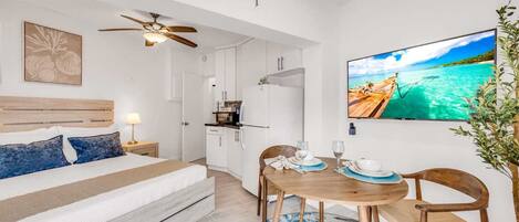 Iron/ironing board, free WiFi, bed sheets