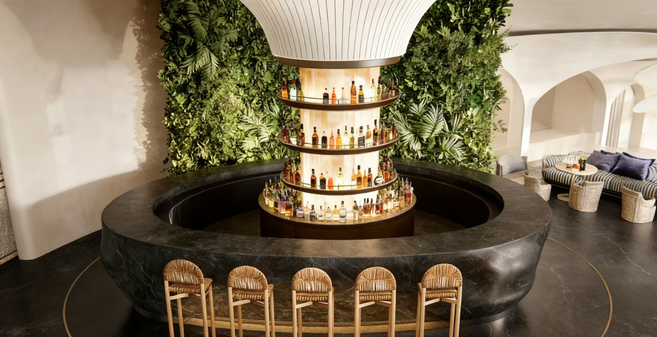 Bar en bord de piscine