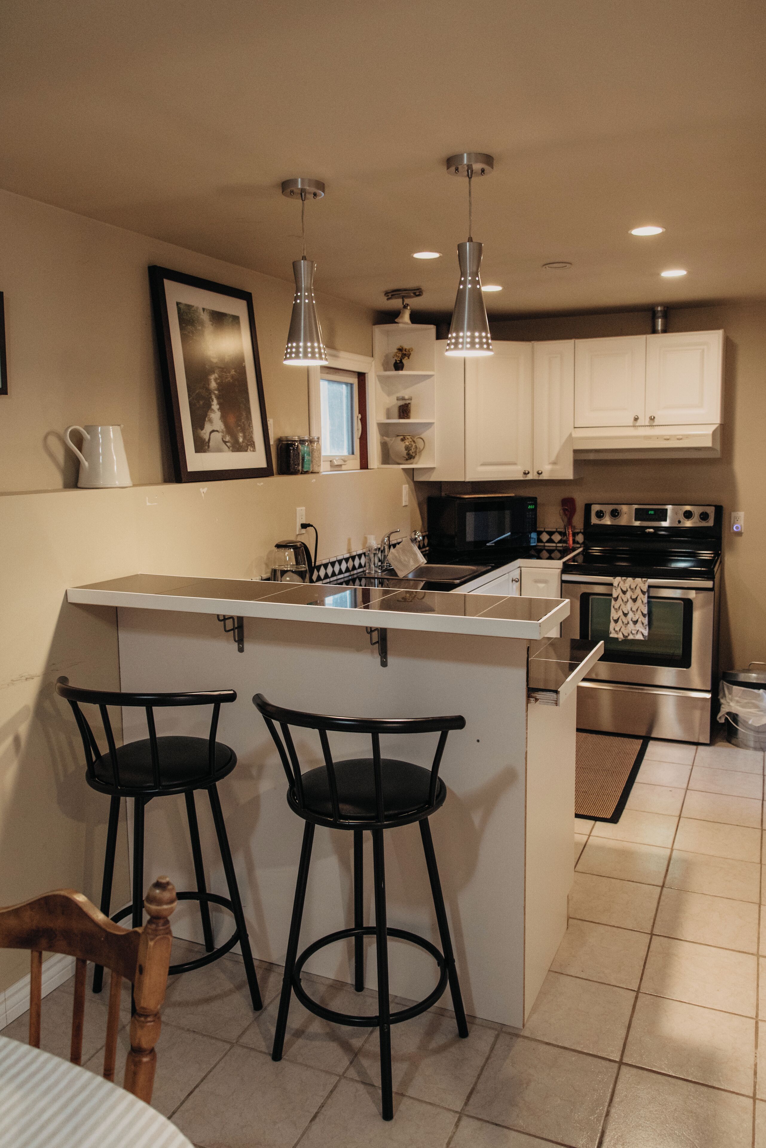 Microondas, horno, parrilla de estufa y lavavajillas 