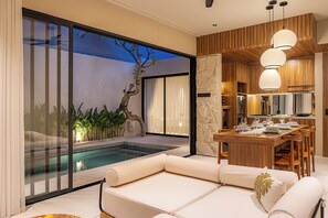 Design Villa, 3 Bedrooms, Private Pool | Living area - Anavia Private 3BR Villa Canggu (Canggu)