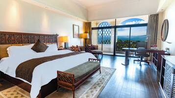 Executive Sea View King Room | In-room safe, desk, laptop workspace, iron/ironing board