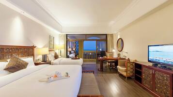 Family Garden View | In-room safe, desk, laptop workspace, iron/ironing board