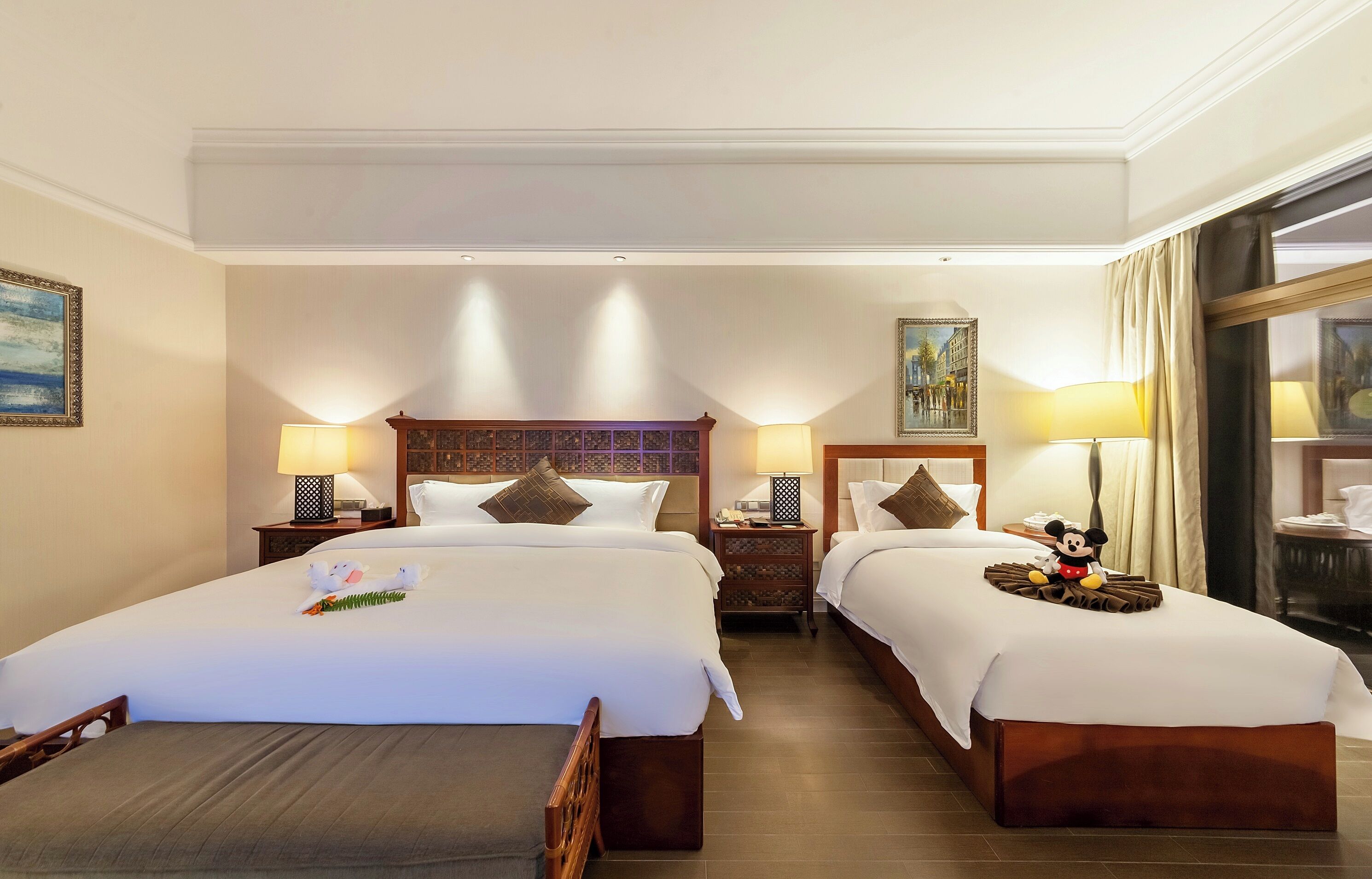 Family Garden View | In-room safe, desk, laptop workspace, iron/ironing board