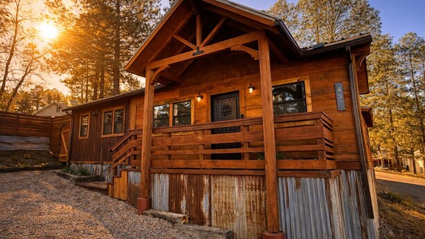Exterior - Rustline Haus - Cabin w/ Hot Tub, Walk to Village (Ruidoso)