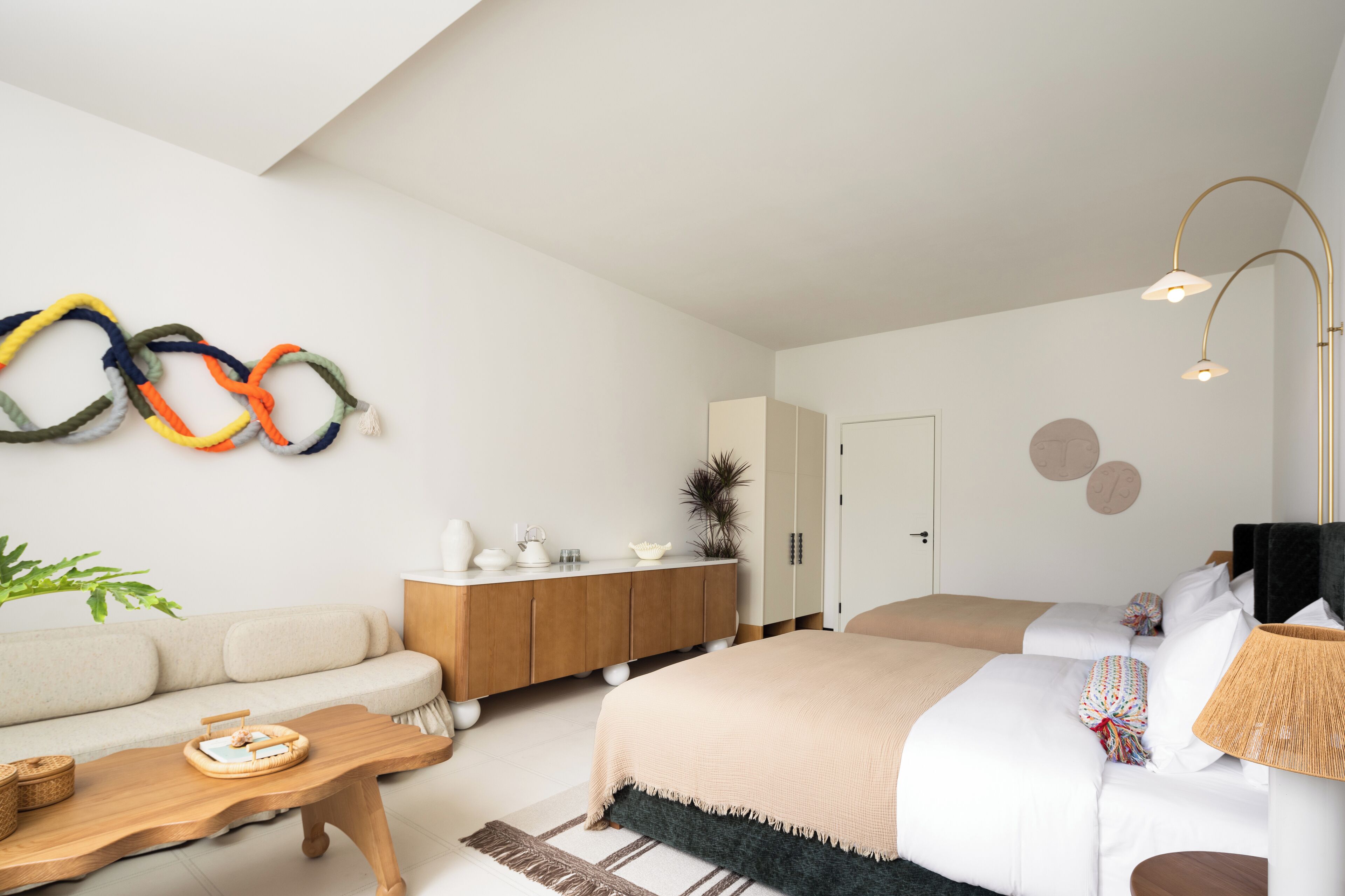 Superior Twin kamer, patio, uitzicht op heuvels | Woonruimte