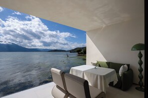 Blick von der Unterkunft