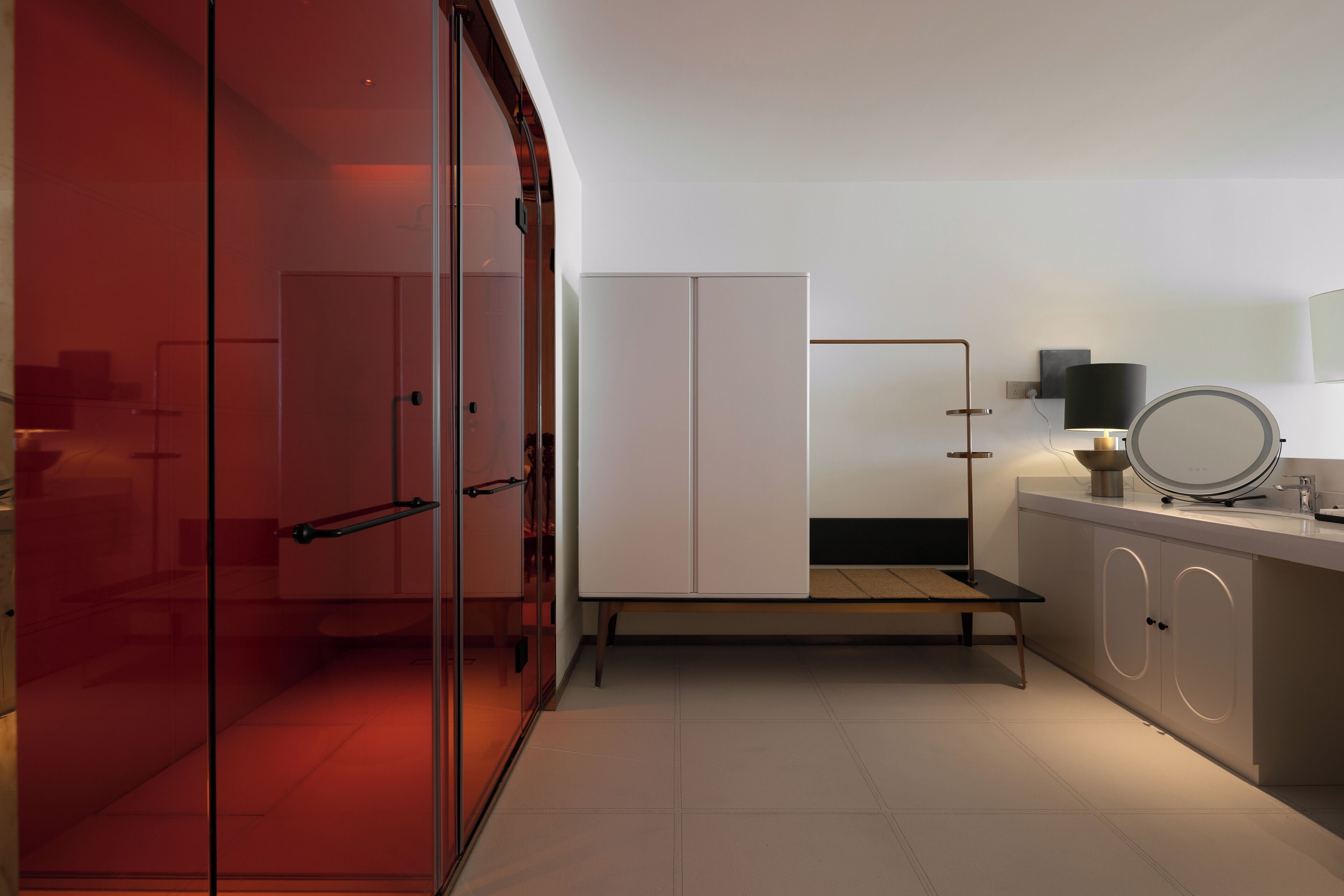 Ducha, cabezal de ducha tipo lluvia, artículos de tocador gratuitos