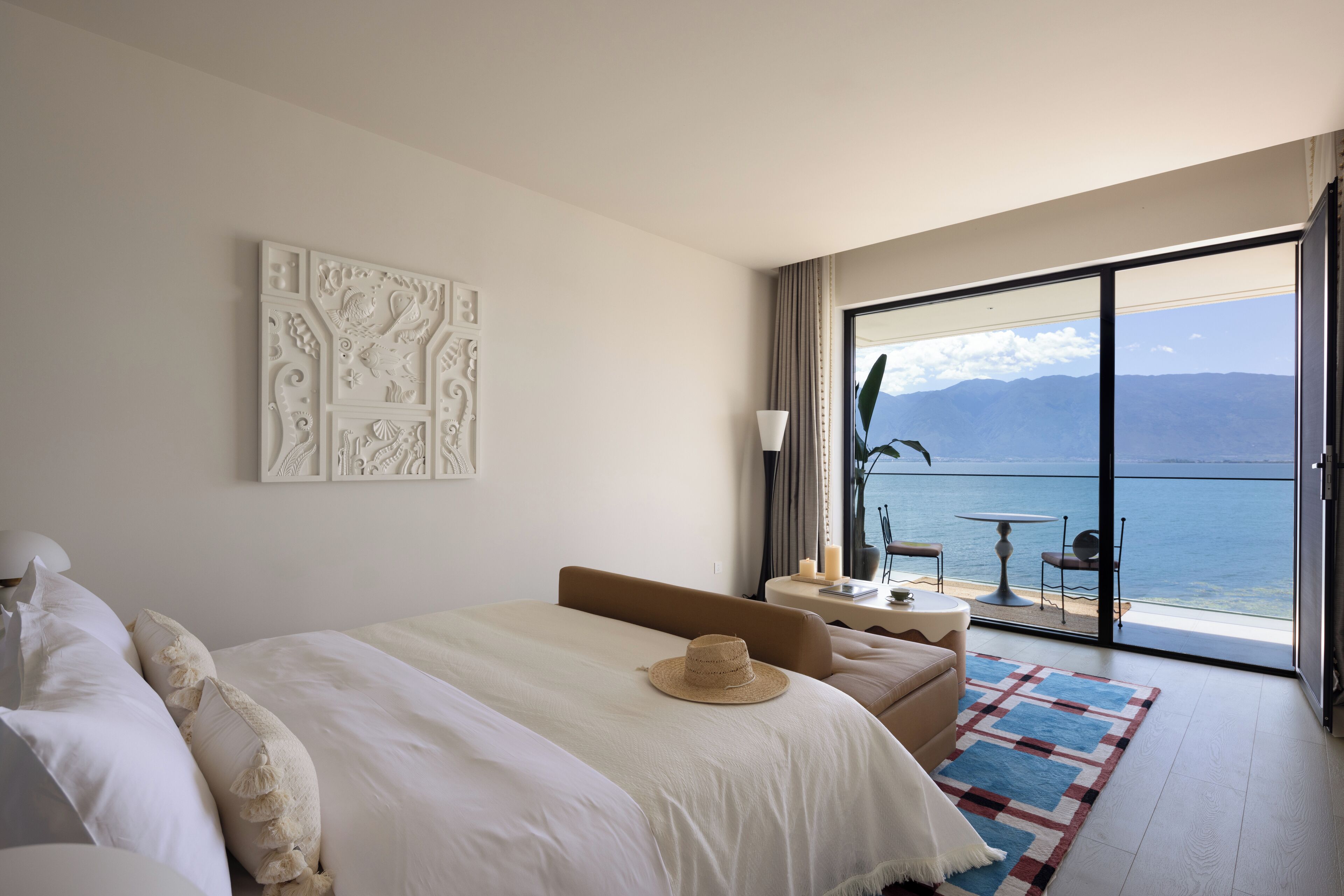 Standaard tweepersoonskamer, patio, uitzicht op zee | Kameruitzicht