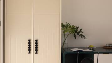 Romantic Double Room, Patio, Sea View | Wardrobe