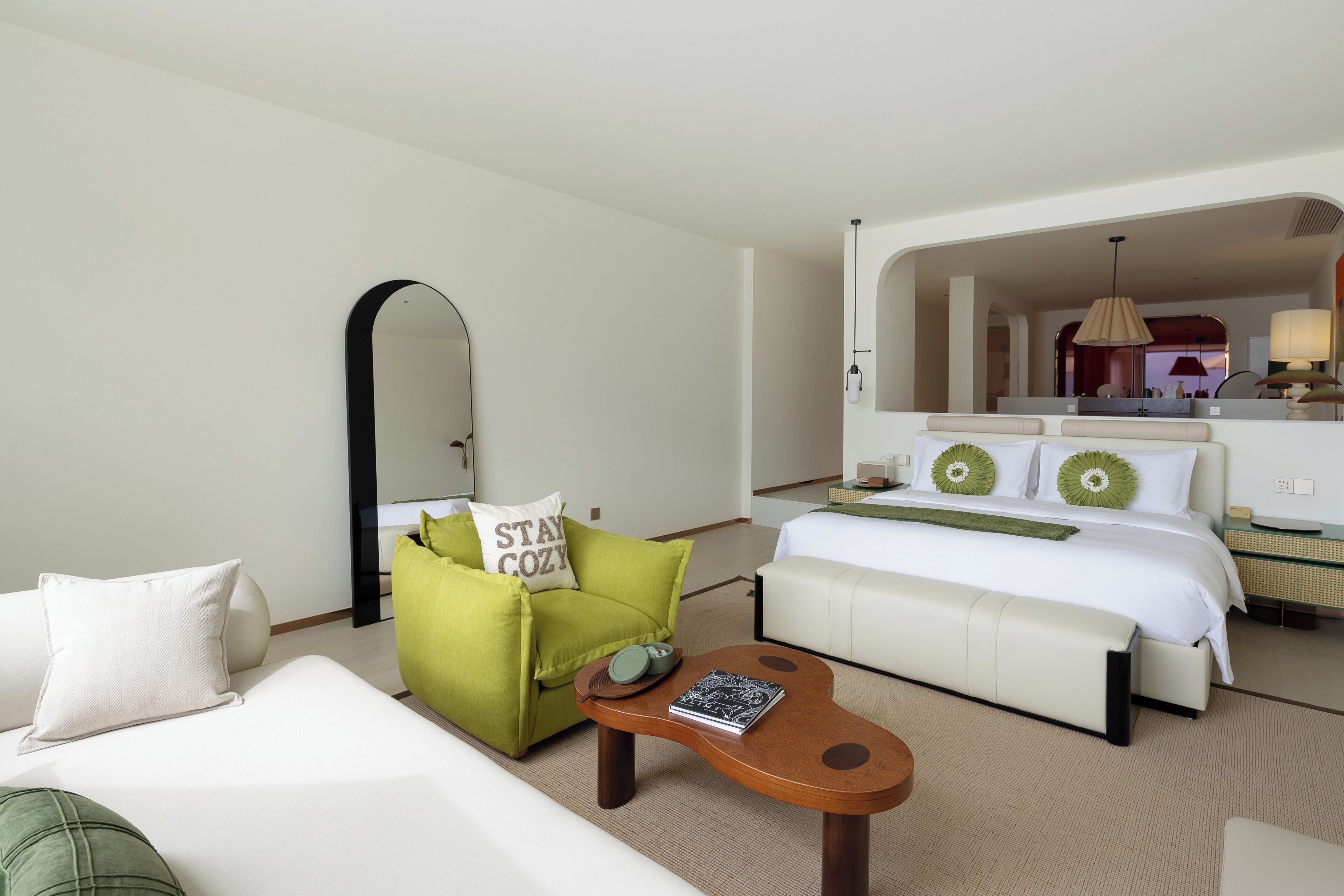 高級套房, 露台, 海景 | 客廳